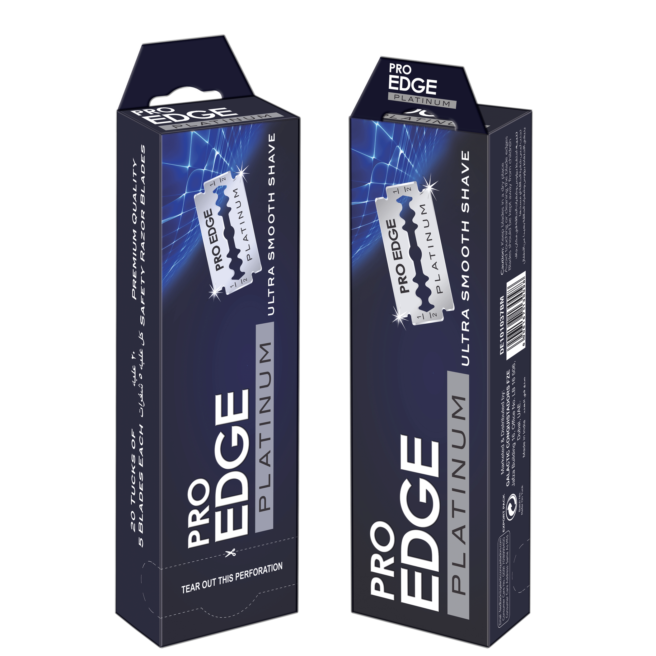 Pro Edge Platinum Blades - Double Edge 100 Pack