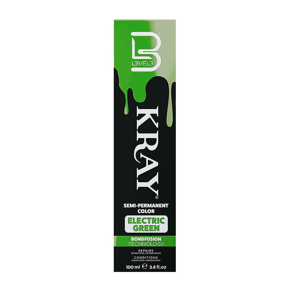 Level 3 Kray Semi Permanent Colour Electric Green - 100ml