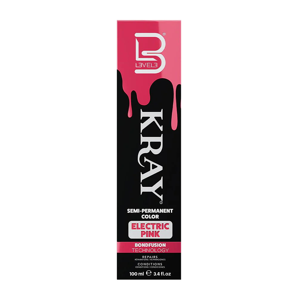 Level 3 Kray Semi Permanent Colour Electric Pink - 100ml