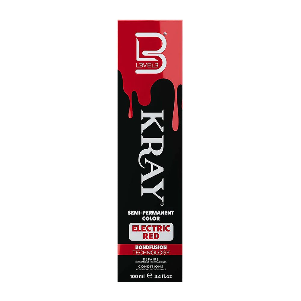 Level 3 Kray Semi Permanent Colour Electric Red - 100ml