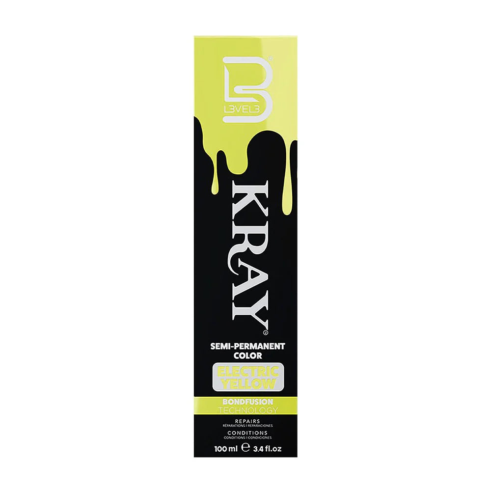 Level 3 Kray Semi Permanent Colour Electric Yellow - 100ml