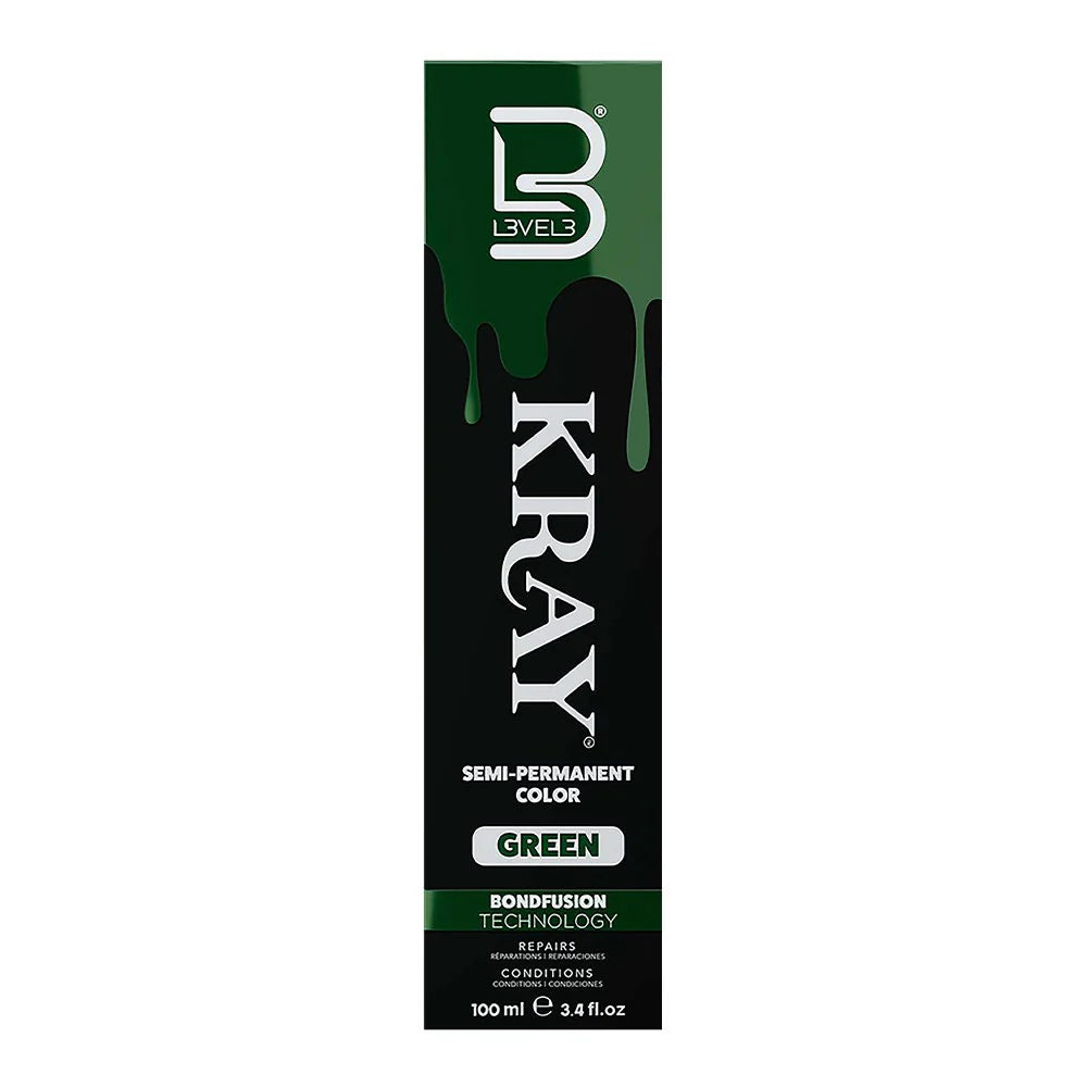 Level 3 Kray Semi Permanent Colour Green - 100ml
