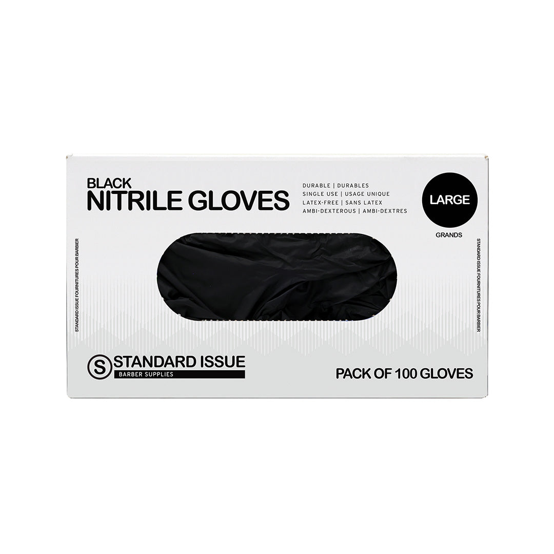 Standard Issue Black Nitrile Gloves