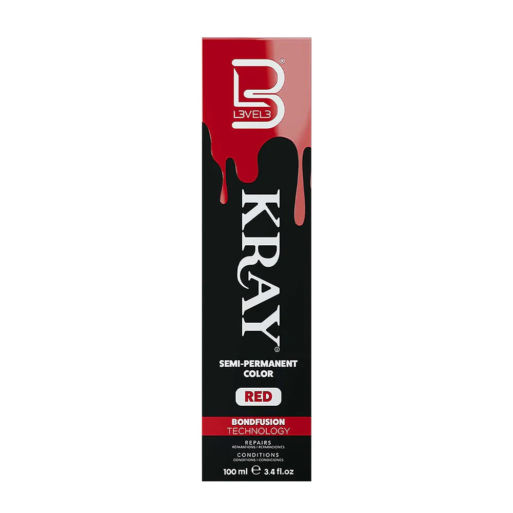 Level 3 Kray Semi Permanent Colour Red - 100ml