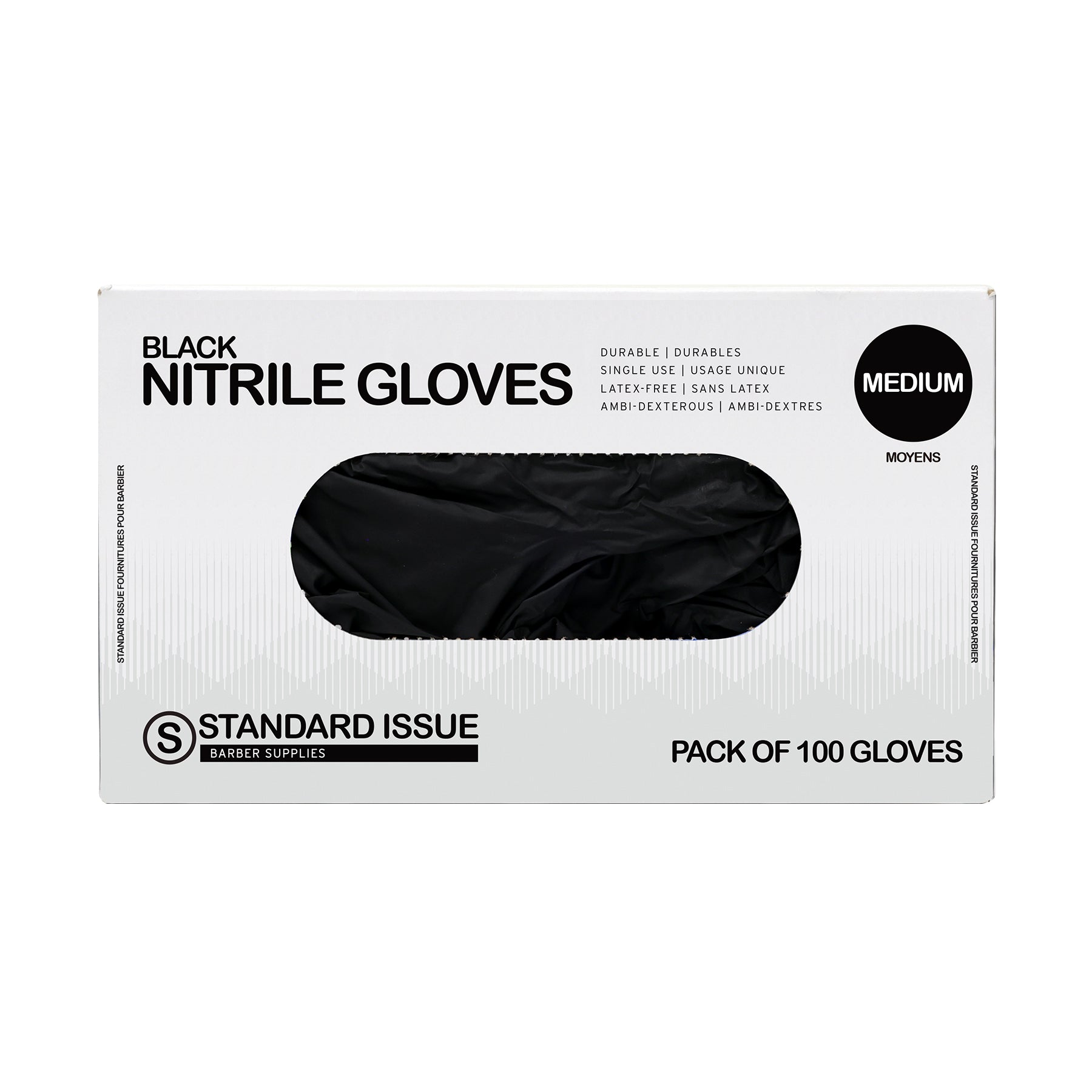 Standard Issue Black Nitrile Gloves