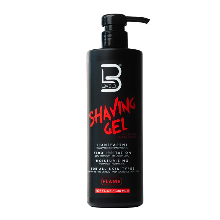 Level 3 Transparent Shaving Gel - Flame
