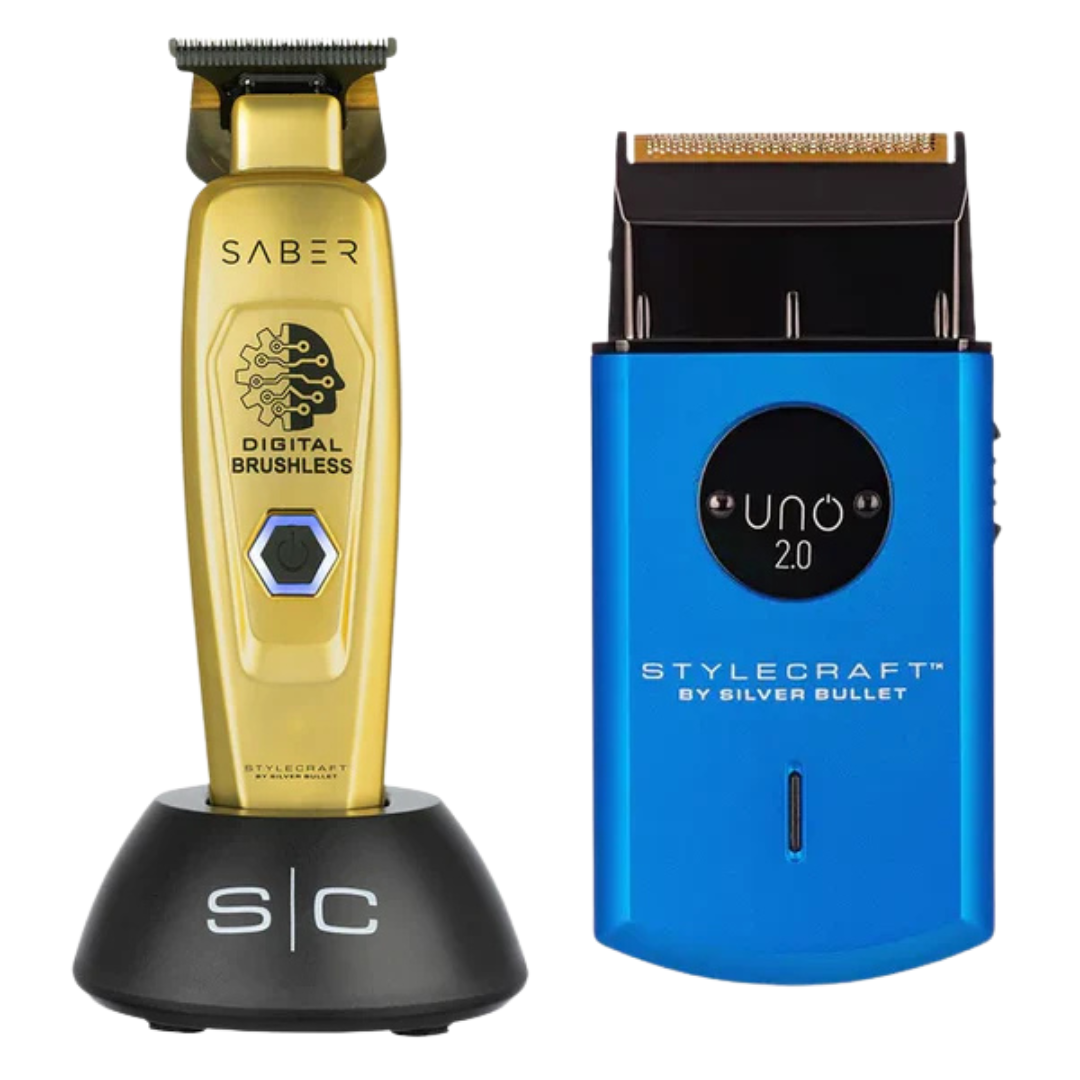 Stylecraft Saber T - Trimmer and Uno 2.0 Single Foil Shaver - Blude