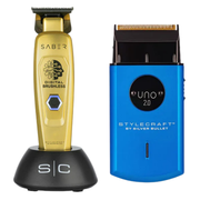 Stylecraft Saber T - Trimmer and Uno 2.0 Single Foil Shaver - Blue