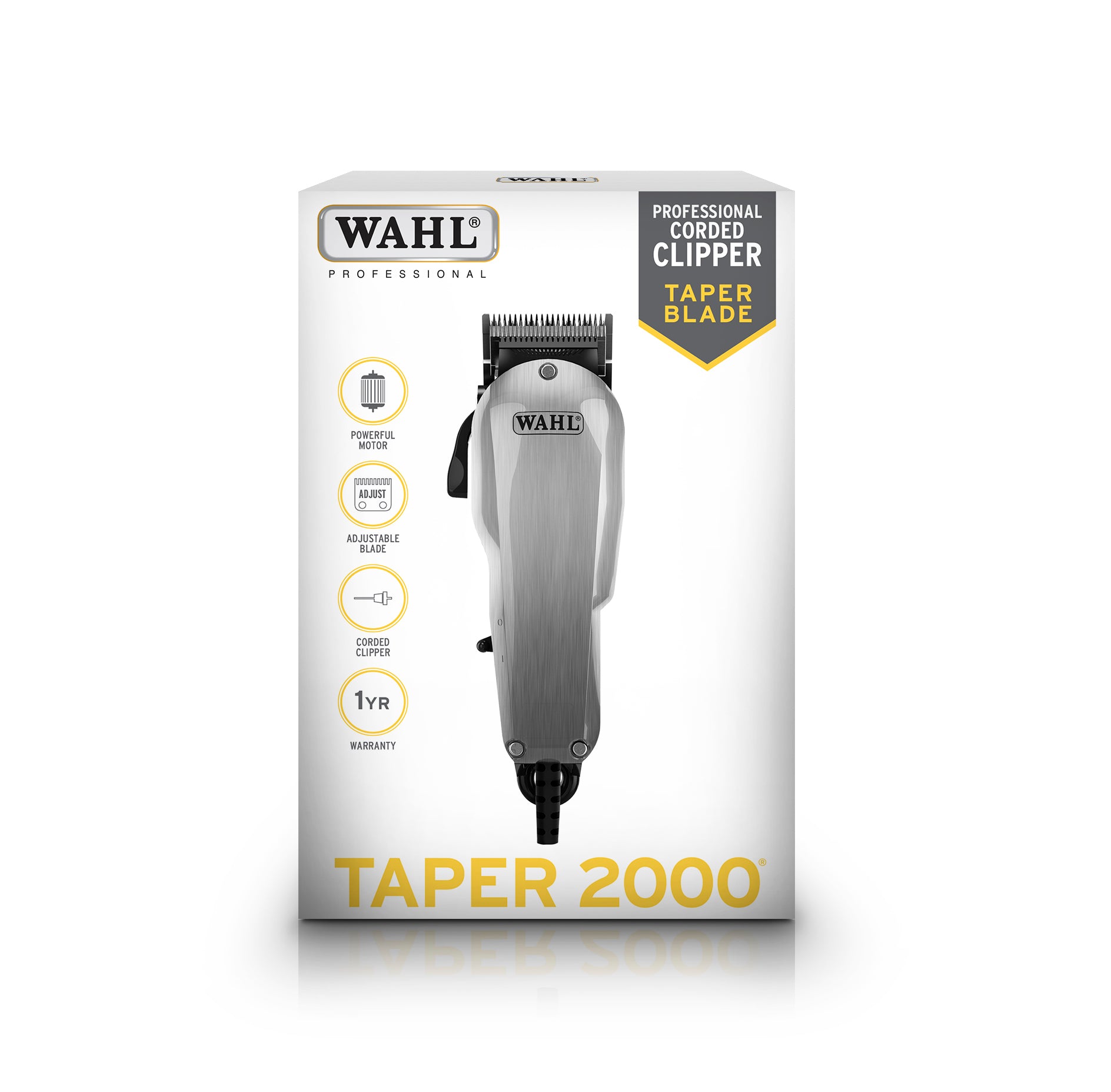 Wahl Taper 2000 Clipper - Brushed Aluminum
