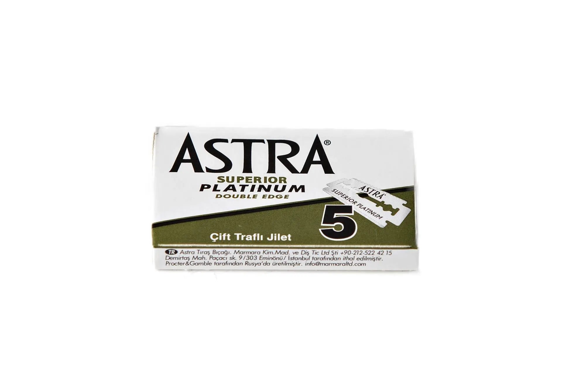 Astra Superior Platinum Double Edge Razor Blades (5 Blades)