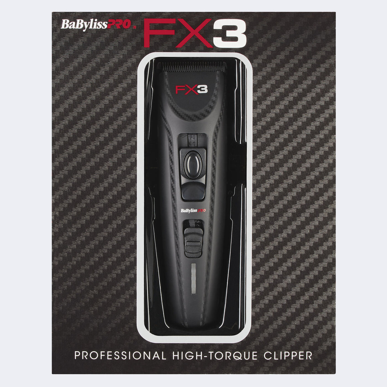 BabylissPRO FX3 Professional High Torque Clipper - Black