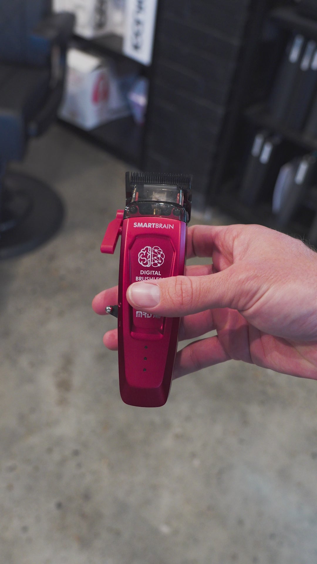 Load video: MRD Pro Smart Brain Clipper - Cherry Red