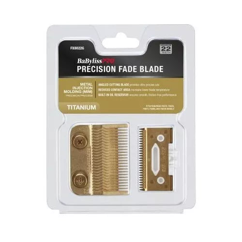 BaBylissPRO Gold Titanium Metal-Injection Molded Precision Fade Blade FX8022G