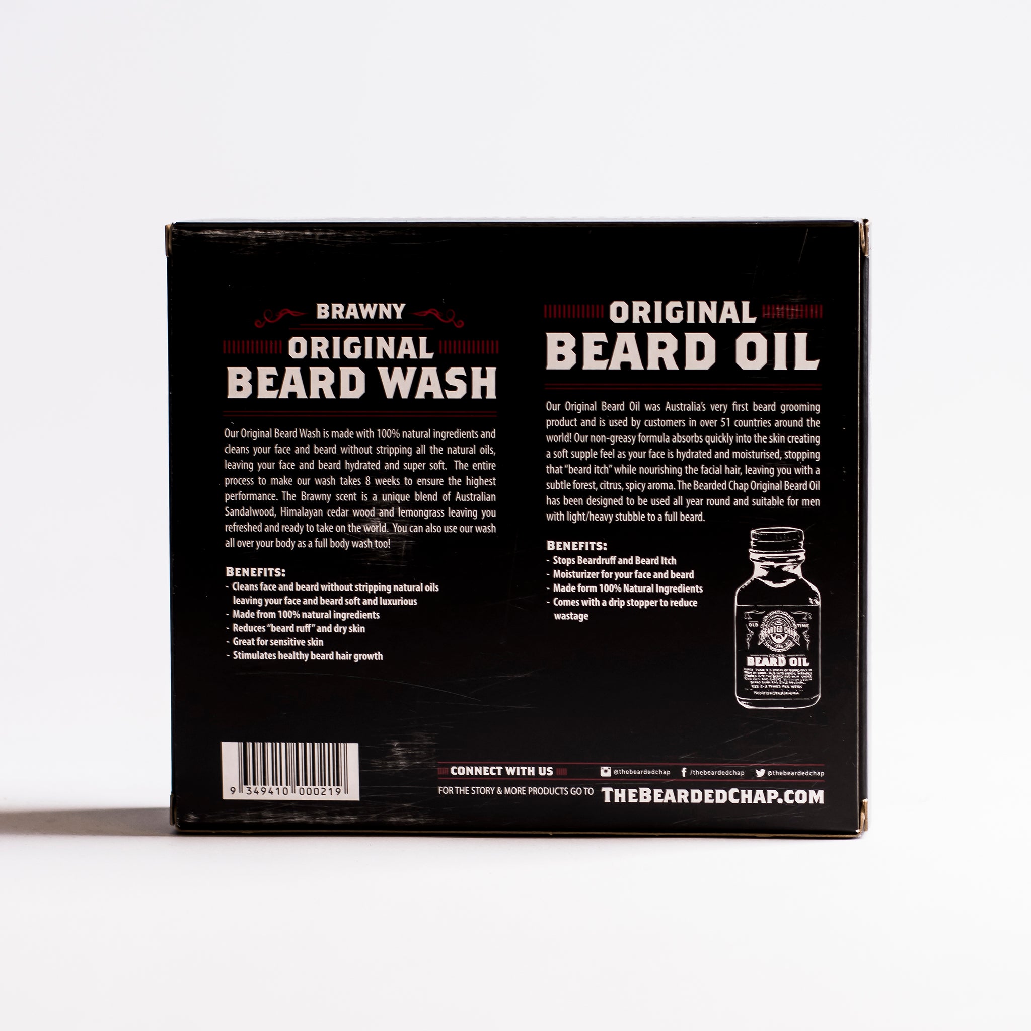 The Luxe Duo Brawny Beard Kit - 30ml Beard Oil & 100ml Brawny Beard Wash