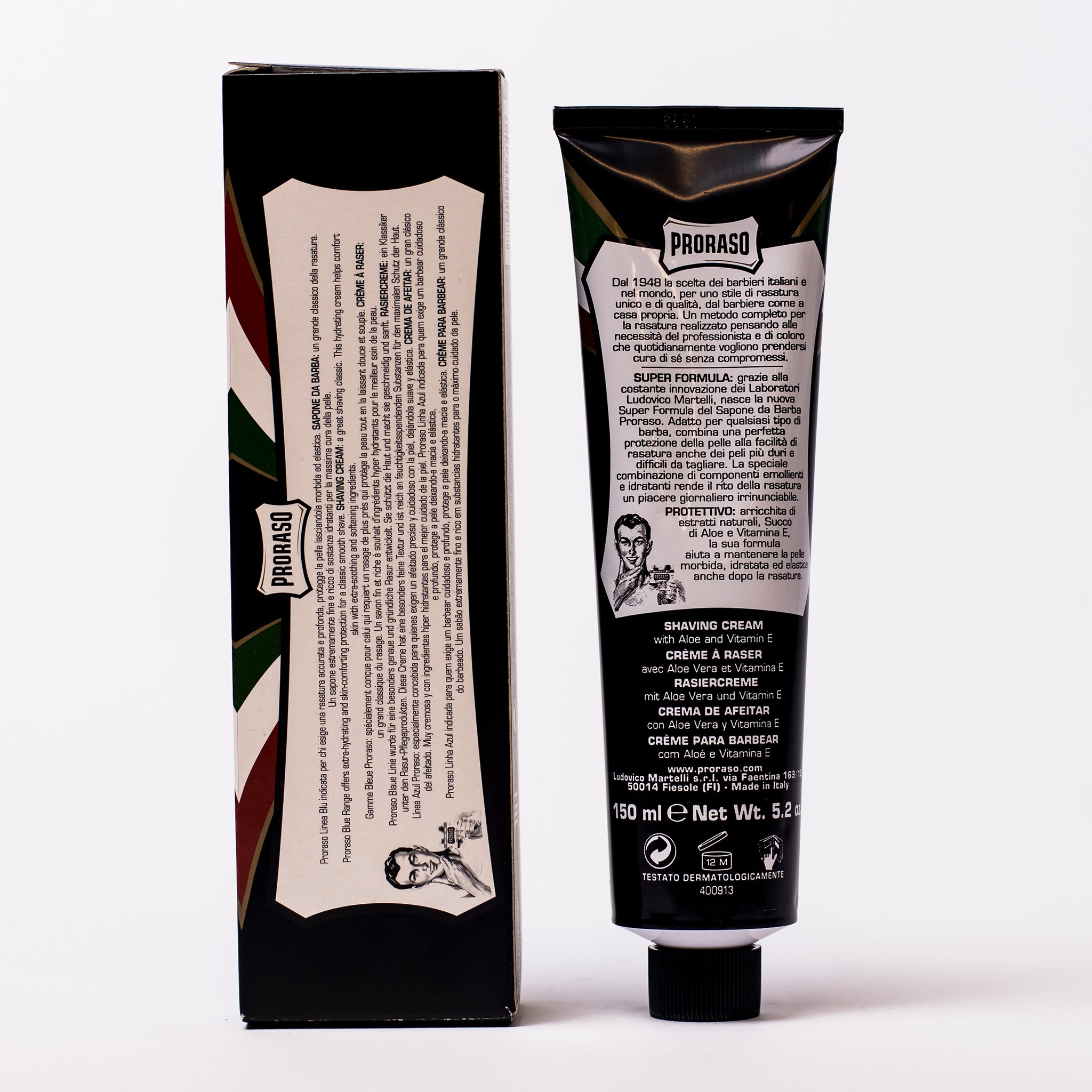 Shaving Cream Tube - Protect - Aloe & Vitamin E