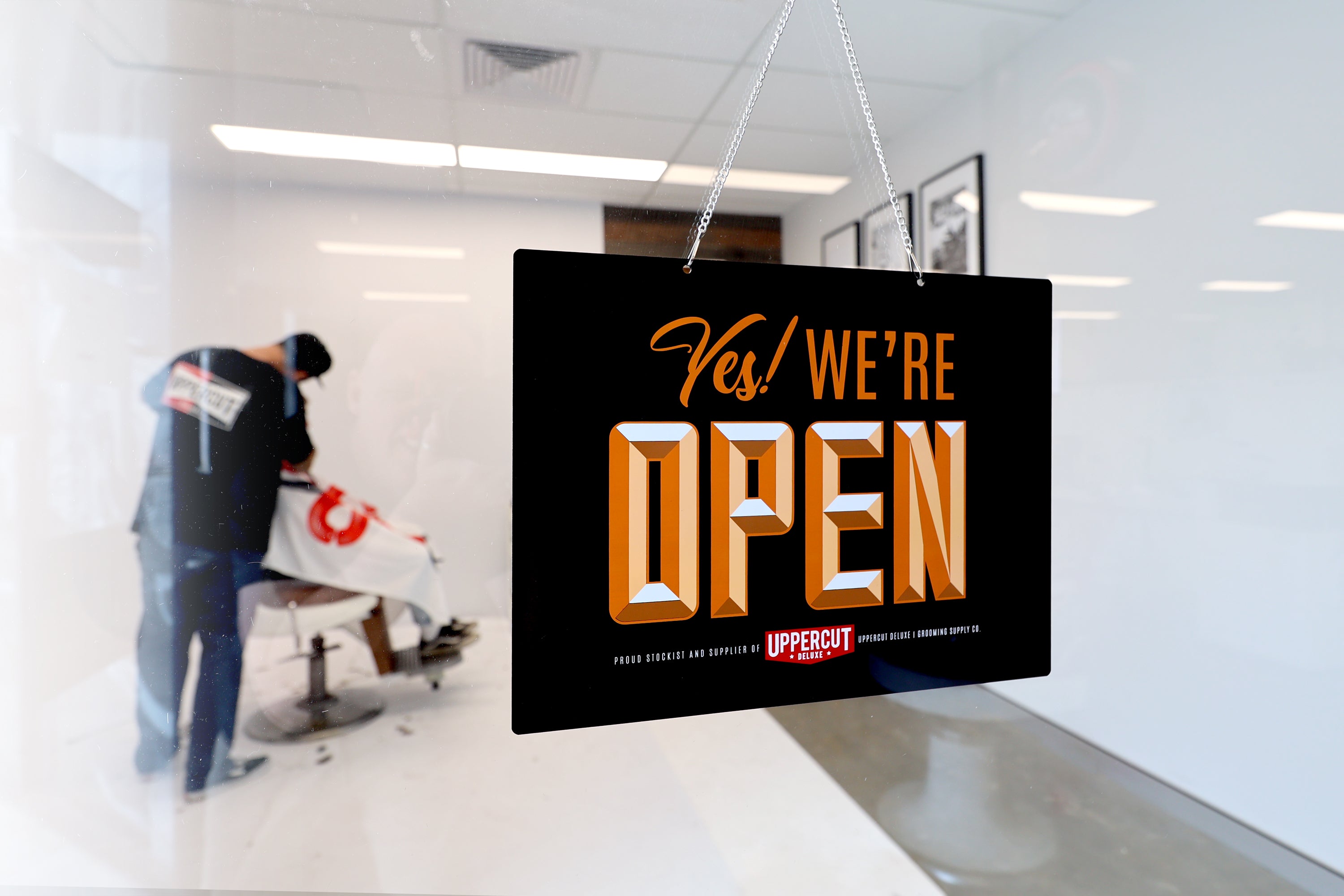 Barber Shop Open/Close Sign