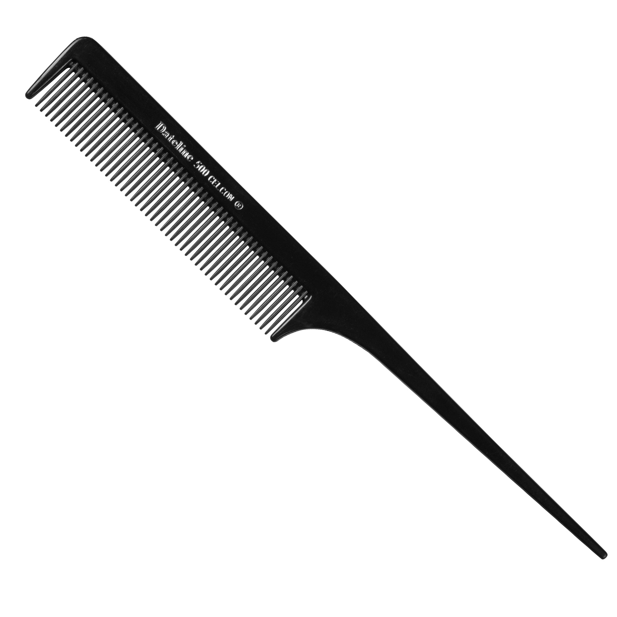 Black Celcon Tail Comb 500 - Plastic Pins