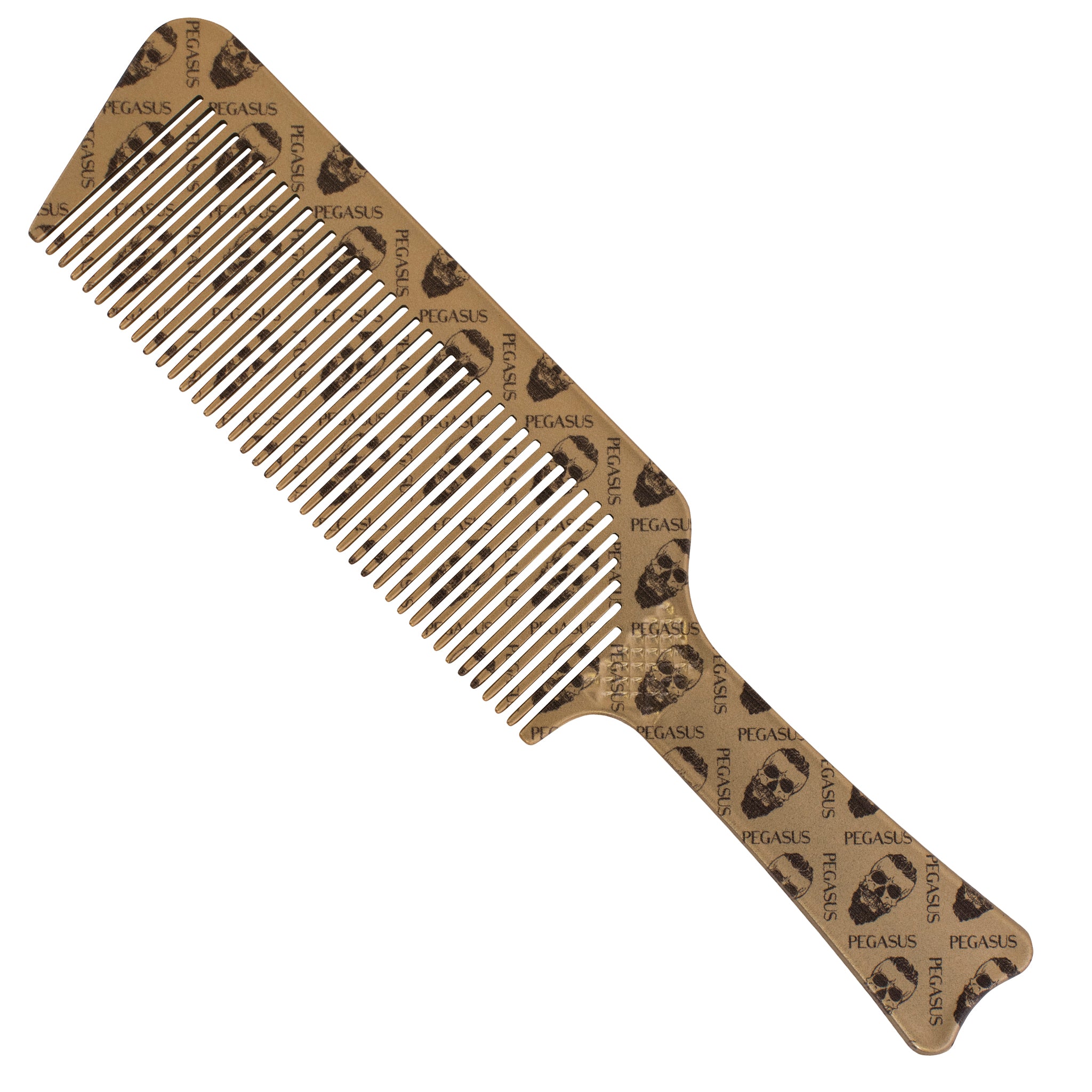 #514A Gold Flat Topper Barber Comb