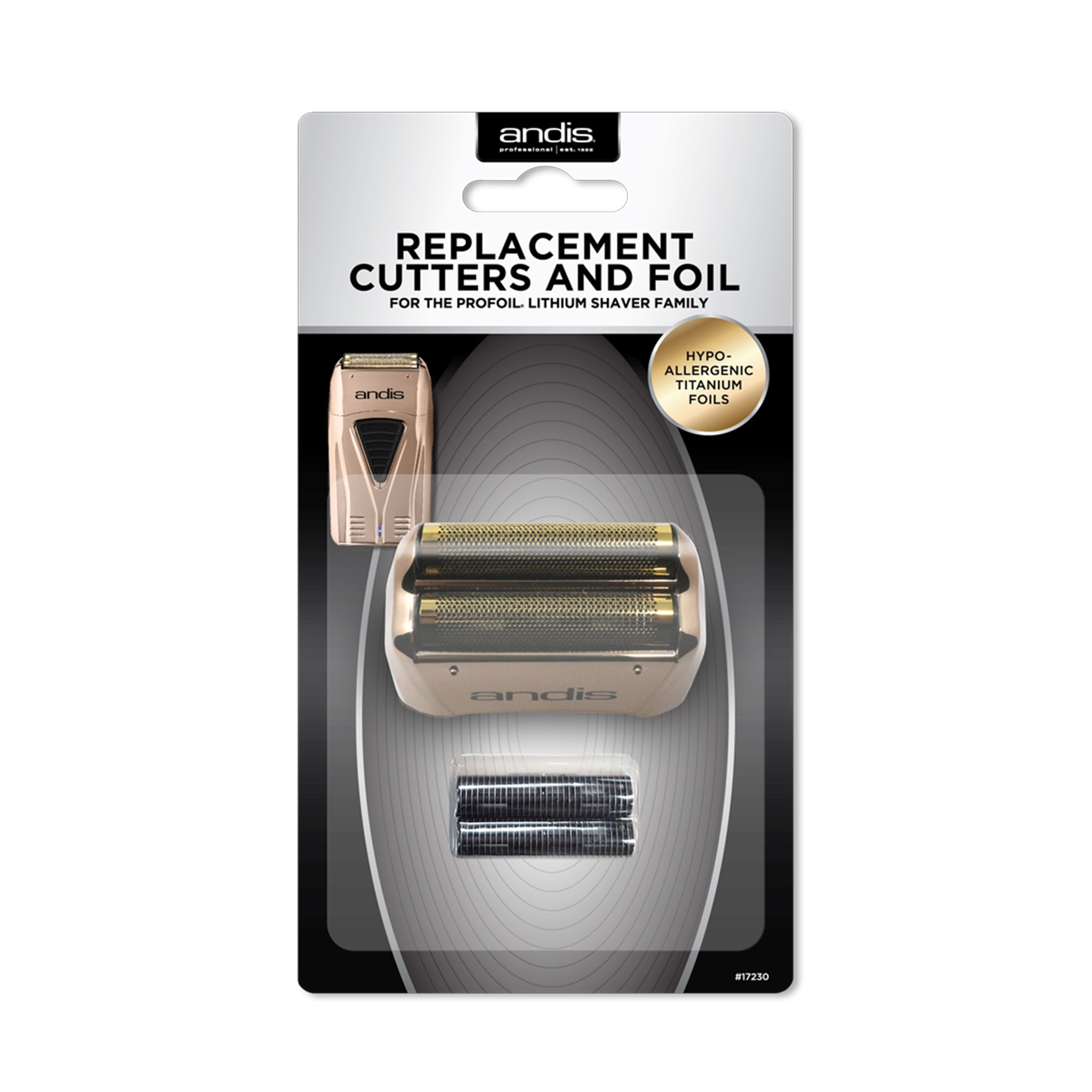 Andis Replacement Cutters and Foil - Rose Gold