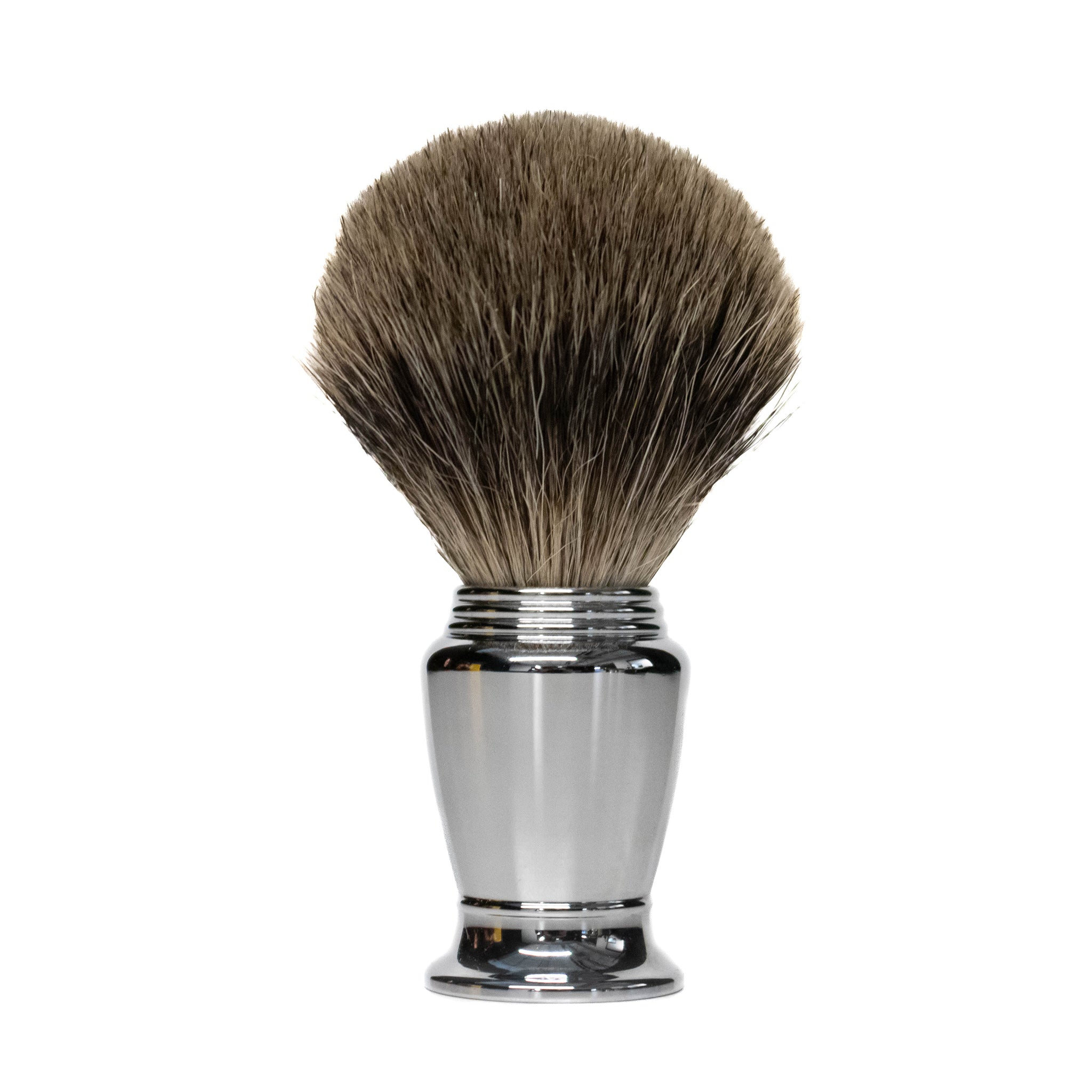 Pure Badger Hair Shaving Brush - Metal