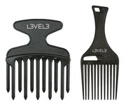 Level 3 Hair Pick Comb Set - 2 Pc