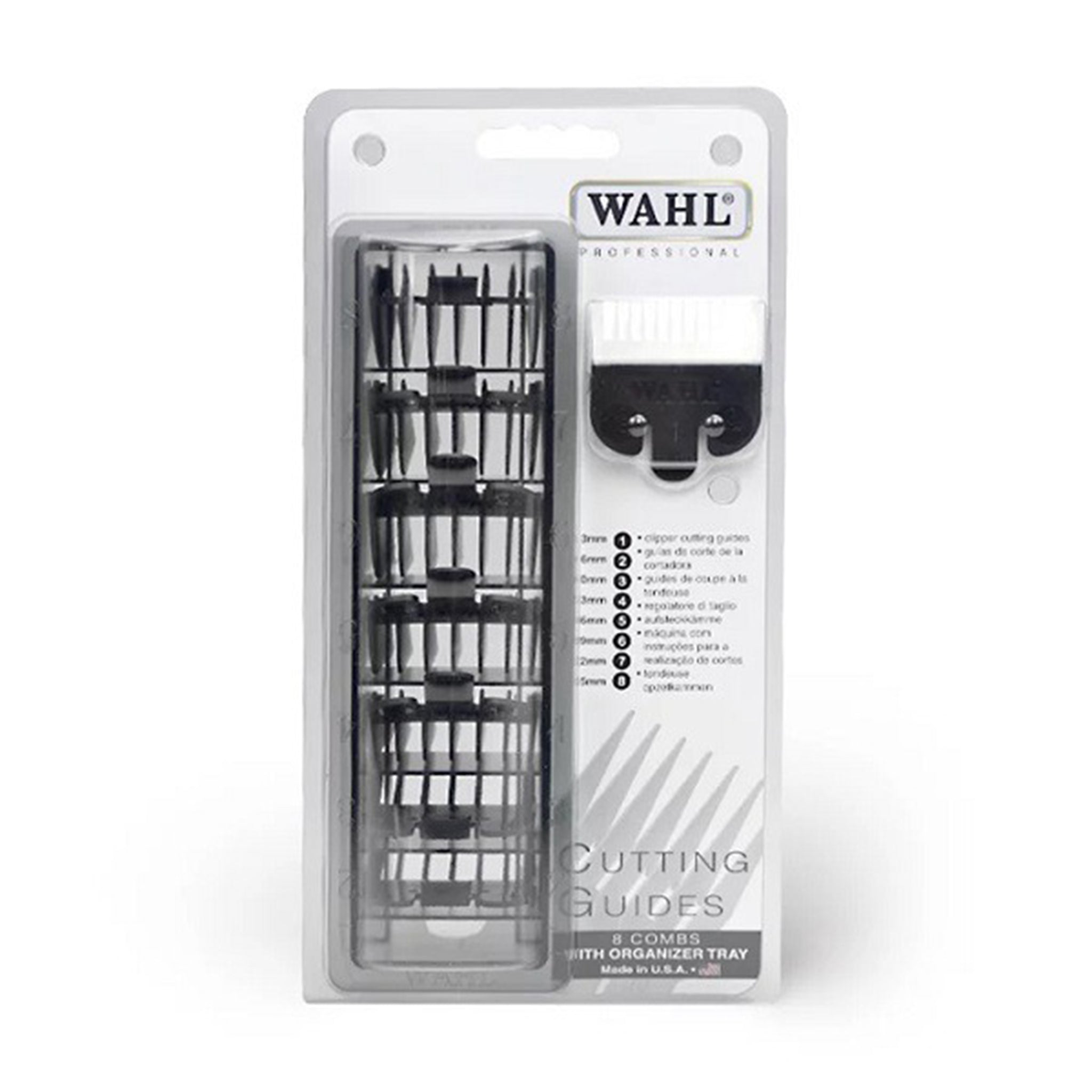 Wahl Cutting Guides 1-8 (with organising tray)