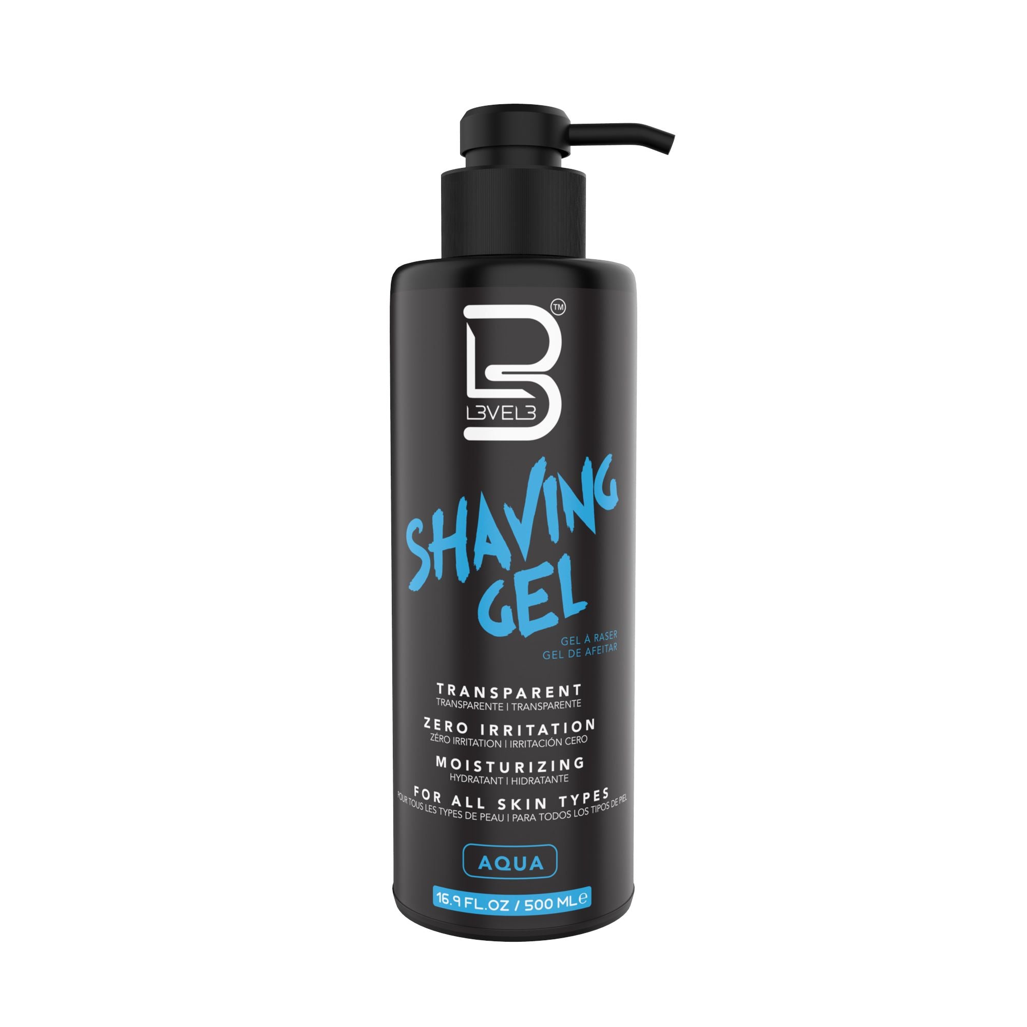 Transparent Shaving Gel - Aqua - 500ml